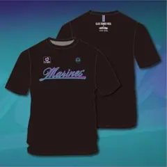 【Marines】千葉ロッテマリーンズ　東京ドーム　配布Tシャツ ブラックサマー