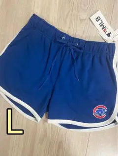 MLB シカゴ・カブス ロゴ ショートパンツ ブルー L