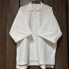 MUJI Labo ＵＶカット乾きやすい鹿の子ジップアップポロシャツ