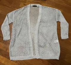 【美品】ミズイロインド ロングカーディガン 羽織 グレー ニット ロング