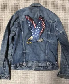 ラルフローレン　ジーンズ　CO. ミリタリー　デニム　ジャケット USED) 80s POLO RALPHLAUREN ポロラルフローレン インディアン
