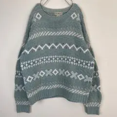 【レア】80s 90sビンテージ LLBEAN コットンニット 在原みゆ紀 古着