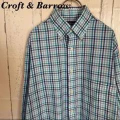 【USED】Croft & Barrow クロフトアンドバロー　シャツ　水色
