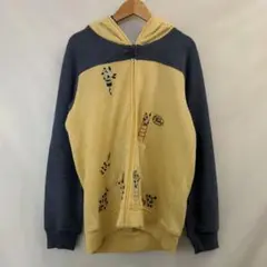 rough ラフ パンダ パーカー 長袖 キッズ Fサイズ 青 黄色