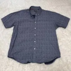 古着 オービス ORVIS 総柄 半袖シャツ 大きいサイズ XL