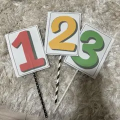 カラフルな数字カードセット 36枚
