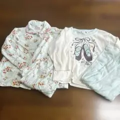 花柄パジャマセット 100cm
