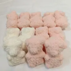 ふわふわクマ型あみぐるみセット　グミベア