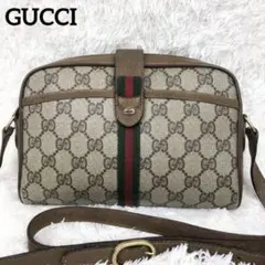 【美品】オールドグッチ シェリーライン GG柄 ミニショルダーバッグ