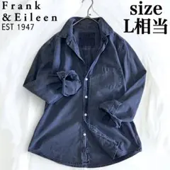 限定希少品 フランク＆アイリーン スキッパー シャツ BARRY デニム L相当