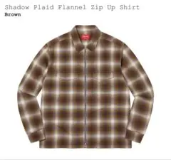 シュプリーム Shadow Plaid Flannel Zip Up Shirt