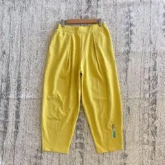 n2727 スーパーレディ山本寛斎 クロップドパンツ フロントタック 黄色 S