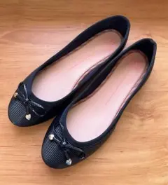 バレリーナシューズ Moleca 黒 24.5cm