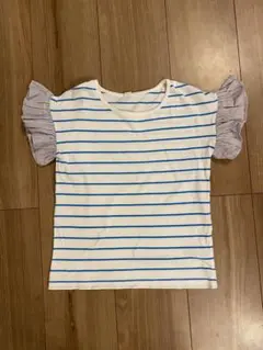 KUT フリル袖 ストライプ Tシャツ 110