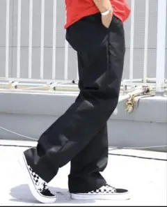 Dickies 874 ブラックチノパン 30×32
