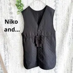 美品♥️ 【ニコアンド】 ベストジャケット レディース ブラック ポケット
