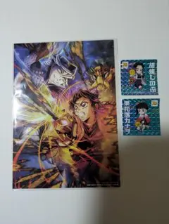 鬼滅の刃 無限城編 入場者特典 第四弾 イラストボード　胡蝶 童磨とステッカー