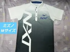ミズノ N-XT ポロシャツ ホワイト×ブラック Mサイズ 32JA0270