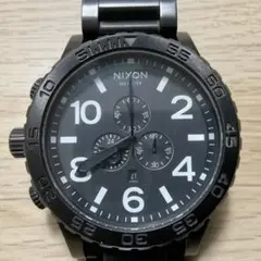 極美品　Nixon ニクソン 51-30 クロノグラフ　黒　ダイバーズウォッチ 稼働品】NIXON ニクソン 腕時計 51-30 ブラック クロノグラフ