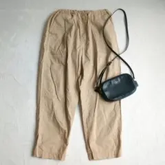 エスオー SO◇ワイドシルエットコットンパンツ ナチュラル イージーパンツ F