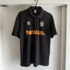 1580円→値下げ中！FOOTBALLER Chapu ポロシャツ 黒