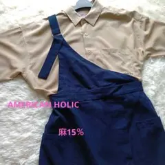 AMERICAN HOLIC ワンショルダースカート　ネイビー　М