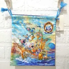 ディズニーシー　巾着　15周年