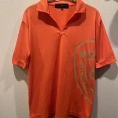 M-U SPORTS ゴルフインストラクターシャツ 48 オレンジ