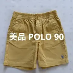 【美品】ポロラルフローレン ショートパンツ24M 90 イエロー