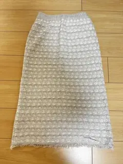 COHINA ミックスツイードニットスカート