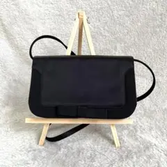 【中古・極美品】BALLY バリー ポーチ型ショルダーバッグ ナイロン 黒
