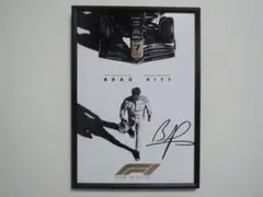 A4 額付き ポスター F1 エフワン Brad Pitt ブラッドピット