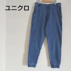 UNIQLO ユニクロ ジョガーパンツ ソフトデニム ブルー Ｍサイズ