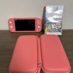任天堂スイッチ コーラル 大乱闘スマッシュブラザーズ付き スイッチケース付き