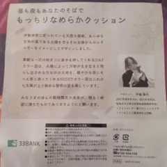 33BANK もっちりなめらかクッション
