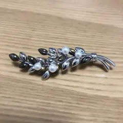 パールブローチ スワロフスキー