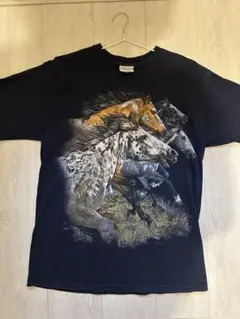 90年代　馬tシャツ　ヘインズ