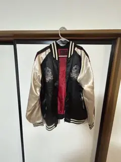 スカル刺繍 スカジャン