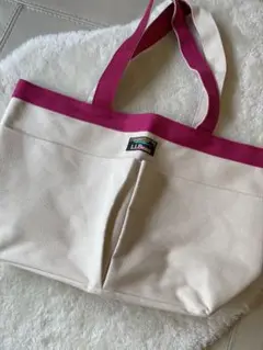 L.L.Bean トートバッグ クリーム色 ピンク