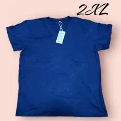 tシャツ 2XL 半袖 メンズ 綿 Ⅴネック カットソー インナーシャツ