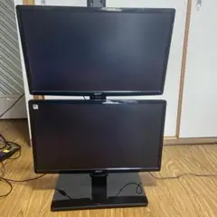 Acer 21.5インチモニター２枚&スタンド