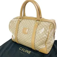 CELINE ヴィンテージ セリーヌ マカダム ブラゾン ミニボストンバッグ