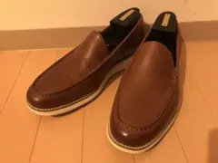 COLE HAAN スリッポン レザーシューズ 茶 ブラウン 27.5cm