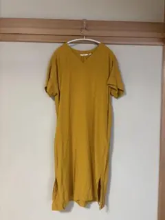 UNIQLO リネンブレンドコクーンワンピース