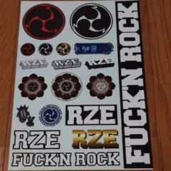 貴重 RIZE 雷図 FUCK'NROCKツアー クリアファイルステッカーセット