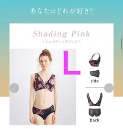 DRMETHOD ノンジーブラ上下Ｌセット シェイディングピンク