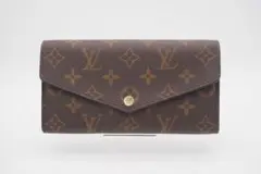 LOUIS VUITTON 二つ折り長財布 ポルトフォイユ サラ モノグラム 美