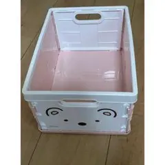 クマの顔のプラスチック収納ボックス