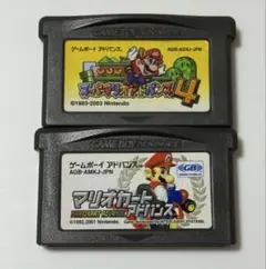 【GBAソフト/2本セット】スーパーマリオアドバンス4&マリオカートアドバンス