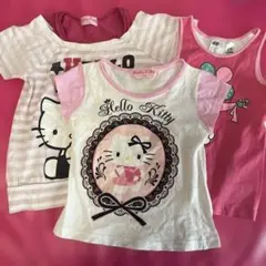 100cm Hello Kitty Tシャツセット 3枚組